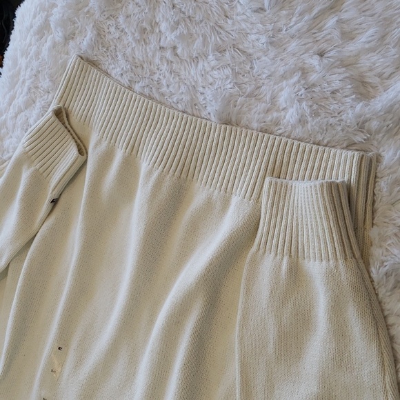 Nwt Tommy Hilfiger Knit Pullover 1/4 Button front long sleeved Cream Size Mens L - Picture 5 of 8